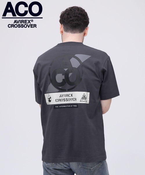 AVIREX（アヴィレックス）の「《CROSSOVER》PATCH T-SHIRT / クロスオーバー パッチ Tシャツ / AVIREX / アヴィレックス（Tシャツ/カットソー・メンズ・チャコール/ホワイト/レンガ/ブラック・MEDIUM/LARGE/X-LARGE/XX-LARGE）」の3枚目の写真