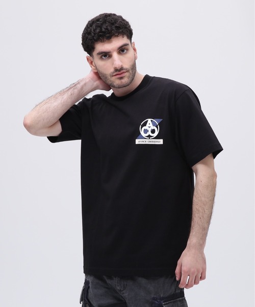 AVIREX（アヴィレックス）の「《CROSSOVER》PATCH T-SHIRT / クロスオーバー パッチ Tシャツ / AVIREX / アヴィレックス（Tシャツ/カットソー・メンズ・チャコール/ホワイト/レンガ/ブラック・MEDIUM/LARGE/X-LARGE/XX-LARGE）」の5枚目の写真