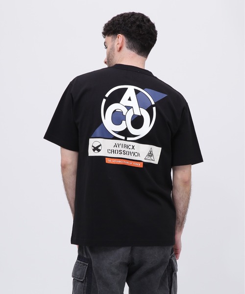AVIREX（アヴィレックス）の「《CROSSOVER》PATCH T-SHIRT / クロスオーバー パッチ Tシャツ / AVIREX / アヴィレックス（Tシャツ/カットソー・メンズ・チャコール/ホワイト/レンガ/ブラック・MEDIUM/LARGE/X-LARGE/XX-LARGE）」の6枚目の写真