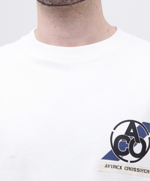 AVIREX（アヴィレックス）の「《CROSSOVER》PATCH T-SHIRT / クロスオーバー パッチ Tシャツ / AVIREX / アヴィレックス（Tシャツ/カットソー・メンズ・チャコール/ホワイト/レンガ/ブラック・MEDIUM/LARGE/X-LARGE/XX-LARGE）」の15枚目の写真