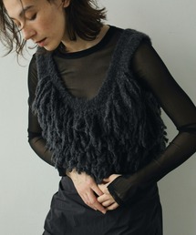 Fringe Knit Bustier