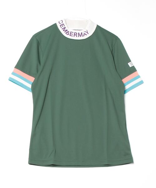 DECEMBERMAY(ディセンバーメイ)の「Comfortable Highneck Shirt(ポロシャツ・メンズ・ネイビー/グレー/ホワイト×ブラック/カーキ/ブラック/ホワイト×グレー/ブルー/ダークグリーン/コーラルピンク・LARGE/X-LARGE/MEDIUM)」の1枚目の写真