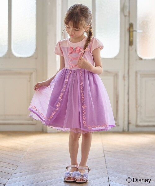 ディズニープリンセス/フローズン】ドレス風 ワンピース（ワンピース