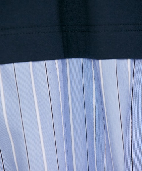 【セール】ストライプドッキングワンピース（ワンピース）｜YVON（イヴォン）