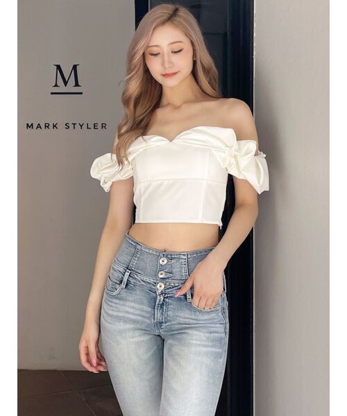 GYDA（ジェイダ）の「オフショルボリュームスリーブブラウス（シャツ/ブラウス・レディース・オフホワイト/ブラック・FREE）」の6枚目の写真