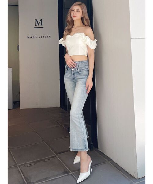 GYDA（ジェイダ）の「オフショルボリュームスリーブブラウス（シャツ/ブラウス・レディース・オフホワイト/ブラック・FREE）」の10枚目の写真