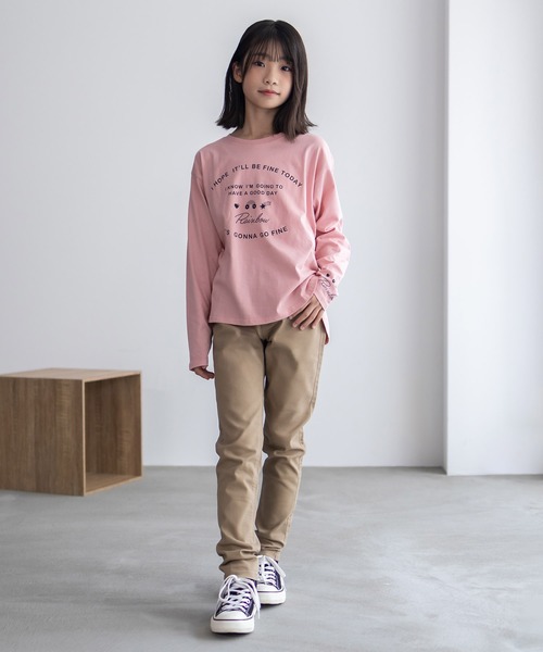 NAVY(ネイビー)の「【 キッズ ガールズ 】 NAVY ストレッチ ツイル スキニー ウエストギャザー パンツ のびるモン(その他パンツ・キッズ・ベージュ/ブラック/ブルー・110/120/130/140/150/160)」の22枚目の写真