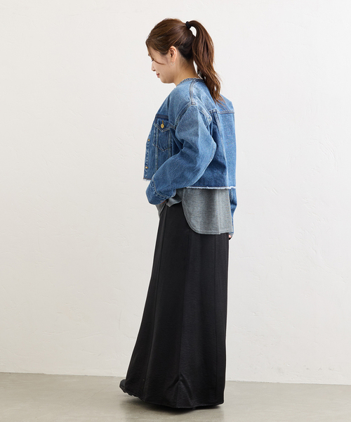 JOURNAL STANDARD（ジャーナルスタンダード）の「ウォッシャブル2WAYヘンリープルオーバー（ニット/セーター・レディース・チャコールグレー/ブラック/ベージュ系その他・FREE）」の9枚目の写真