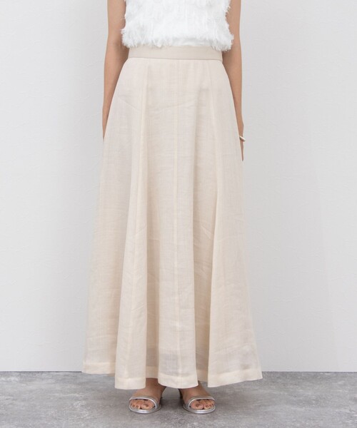 NOLLEY’S Sophi（ノーリーズソフィ）の「ウォッシャブルラミーローンロングスカート（スカート・レディース・ブラック/オレンジ/ベージュ・36/38）」の15枚目の写真