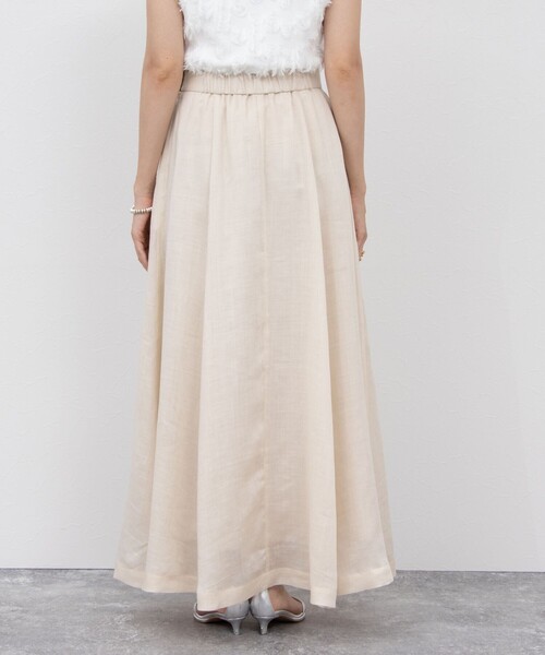 NOLLEY’S Sophi（ノーリーズソフィ）の「ウォッシャブルラミーローンロングスカート（スカート・レディース・ブラック/オレンジ/ベージュ・36/38）」の17枚目の写真