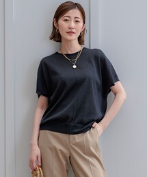 フレンチスリーブ」に該当するニット/セーター（クルーネック(丸首