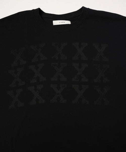 CULLNI Jieda コラボロンT ブラックホワイト クルニ×ジエダのカットソー、ロングスリーブにTシャツを重ねた
