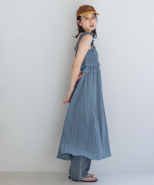 LOWRYS FARM（ローリーズファーム）の「シャーリングギャザーワンピース　140715（ワンピース・レディース・ブルー/ブラック/アイボリー・FREE）」の20枚目の写真