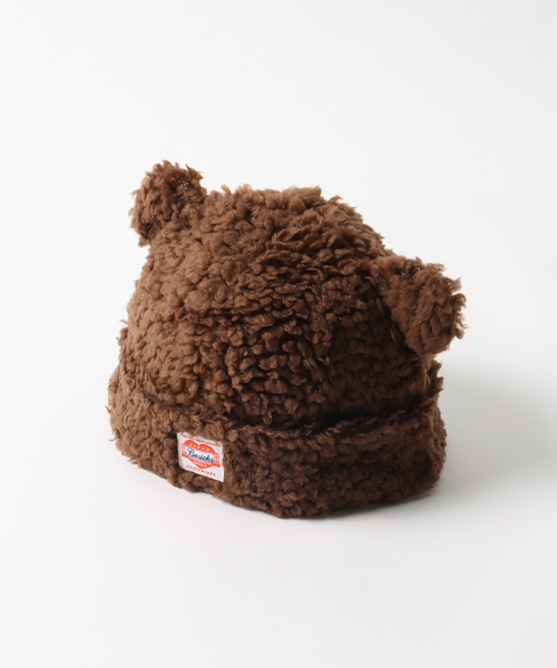 BASICKS(ベイシックス)の「【BASICKS / ベイシックス】BEAR BEANIE(ニットキャップ/ビーニー・メンズ・ブラック/ブラウン/ベージュ・SMALL)」の2枚目の写真
