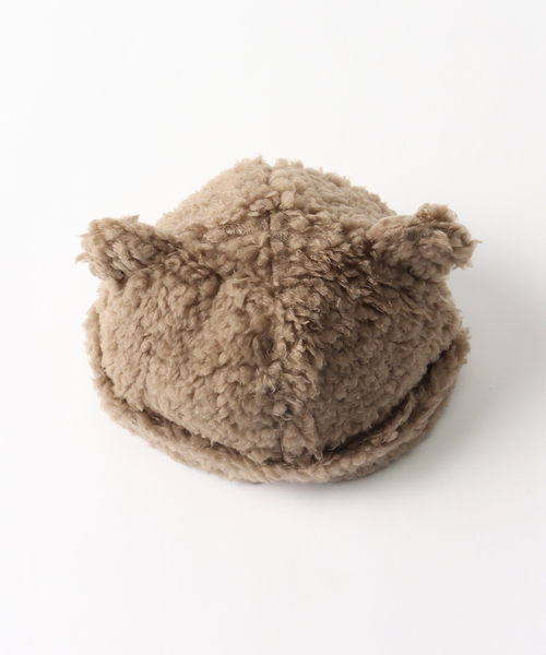 BASICKS(ベイシックス)の「【BASICKS / ベイシックス】BEAR BEANIE(ニットキャップ/ビーニー・メンズ・ブラック/ブラウン/ベージュ・SMALL)」の7枚目の写真
