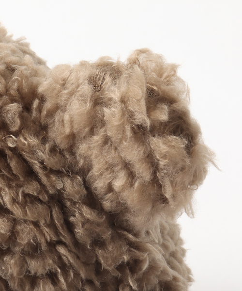 BASICKS(ベイシックス)の「【BASICKS / ベイシックス】BEAR BEANIE(ニットキャップ/ビーニー・メンズ・ブラック/ブラウン/ベージュ・SMALL)」の9枚目の写真