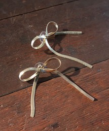 RANDA | チェーンリボンピアス(ピアス（両耳用）)