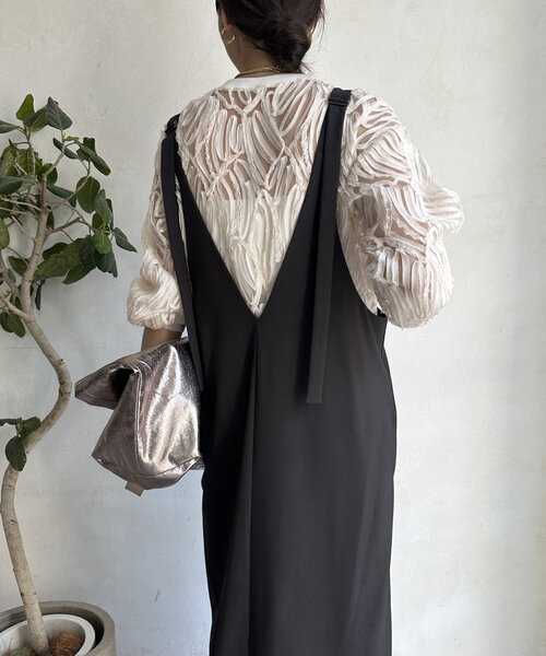 新色追加/前後2WAYで着られる】深Vワンピース（ワンピース）｜DouDou