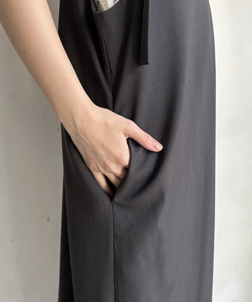 セール】【前後2WAYで着られる】深Vワンピース（ワンピース）｜DouDou