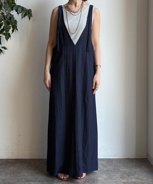新色追加/前後2WAYで着られる】深Vワンピース（ワンピース）｜DouDou