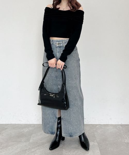 Heather(ヘザー)の「ストレッチポインテッドブーツ 137991(ブーツ・レディース・ホワイト/ブラック/ブラック系その他・M/L)」の4枚目の写真