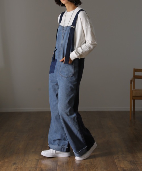 HUG.U(ハグユー)の「裾長 モックネックロンT(Tシャツ/カットソー・レディース・グレー/ナチュラル/グレイッシュブルー/ホワイト/キャメル/ラベンダー/ブラック・FREE)」の11枚目の写真