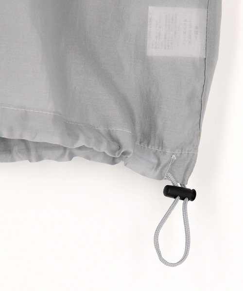 NICOLE white（ニコルホワイト）の「シアーブルゾンシャツ（ブルゾン・レディース・ブラック/カーキ/グレー・FREE）」の10枚目の写真