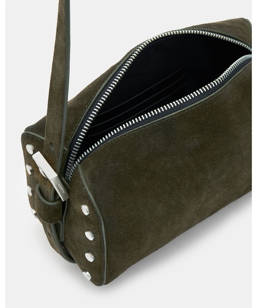 MIRO BARRELL LEATHER CROSSBODY BAG | MIRO バレル レザー クロスボディ バッグ（ショルダーバッグ）｜ALLSAINTS（オールセインツ）