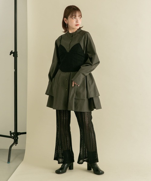 KBF(ケイビーエフ)の「BACKリボンレースコルセット(その他トップス・レディース・オフホワイト/ブラック・ONE)」の18枚目の写真