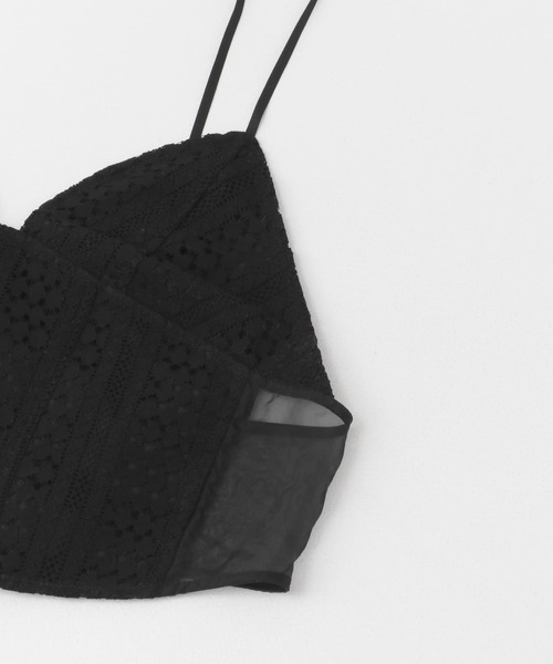 KBF(ケイビーエフ)の「BACKリボンレースコルセット(その他トップス・レディース・オフホワイト/ブラック・ONE)」の12枚目の写真