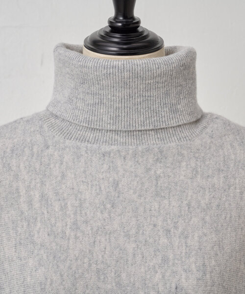 ◆BEARDSLEY ビアズリー ビッグタートルネックロングニットプルオーバー ビッグニットタートル(ロング)（ニット/セーター）｜BEARDSLEY