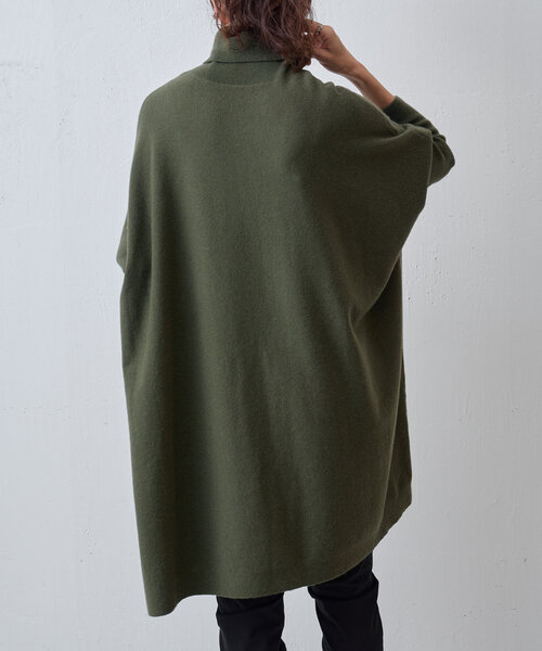 BEARDSLEY ビアズリー タートルネック ニット ゆったり セール】タートルビッグニット(ロング)（ニット/セーター