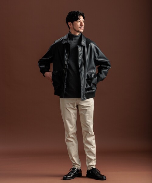 THE SHOP TK (ザ ショップ ティーケー )の「◆ヴィンテージライクA2ブルゾン ビッグシルエット(ブルゾン・メンズ・ブラック/ブラウン系その他・02/03/04)」の7枚目の写真