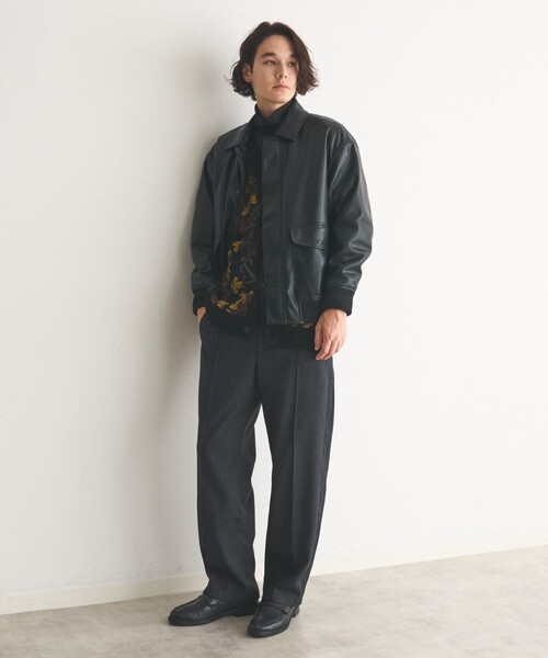 THE SHOP TK (ザ ショップ ティーケー )の「◆ヴィンテージライクA2ブルゾン ビッグシルエット(ブルゾン・メンズ・ブラック/ブラウン系その他・02/03/04)」の10枚目の写真