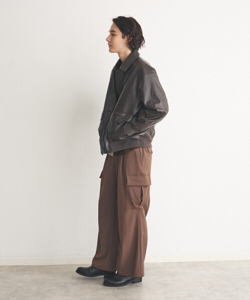 THE SHOP TK (ザ ショップ ティーケー )の「◆ヴィンテージライクA2ブルゾン ビッグシルエット(ブルゾン・メンズ・ブラック/ブラウン系その他・02/03/04)」の12枚目の写真