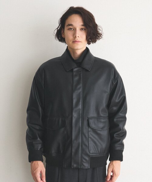 THE SHOP TK (ザ ショップ ティーケー )の「◆ヴィンテージライクA2ブルゾン ビッグシルエット(ブルゾン・メンズ・ブラック/ブラウン系その他・02/03/04)」の13枚目の写真