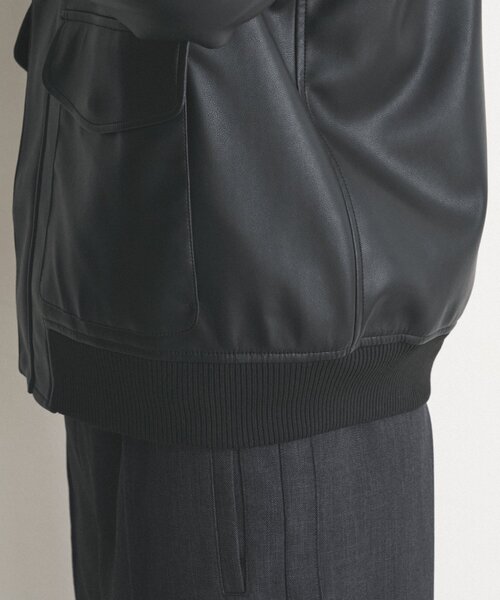 THE SHOP TK (ザ ショップ ティーケー )の「◆ヴィンテージライクA2ブルゾン ビッグシルエット(ブルゾン・メンズ・ブラック/ブラウン系その他・02/03/04)」の3枚目の写真