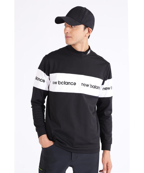 【new balance golf】ストレッチ UV 長袖 モックネック プルオーバー (MENS SPORT)