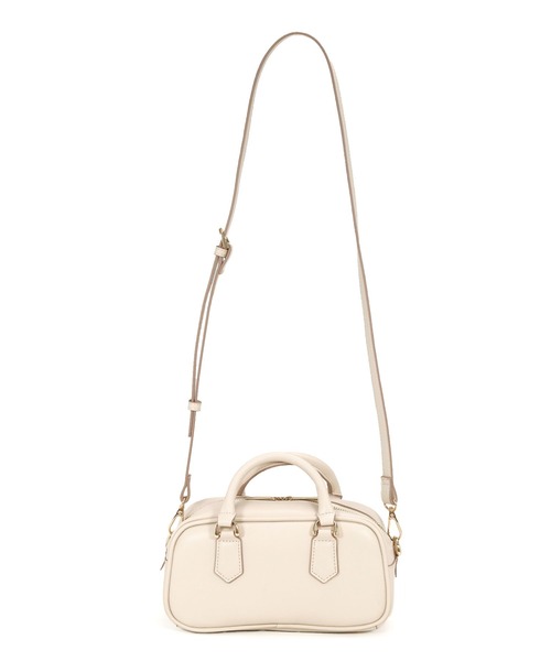 MIAN (ミアン)の「スクエアミニボストンバッグ(ボストンバッグ・レディース・ブラック/グリーン/レッド/モカ/アイボリー・FREE)」の6枚目の写真