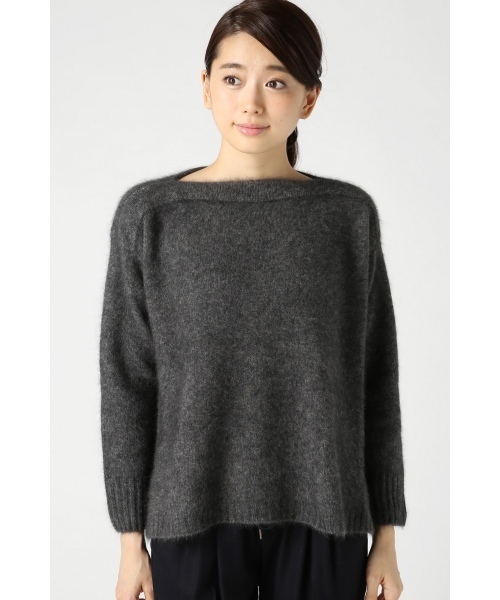 JOURNAL STANDARD（ジャーナルスタンダード）の「Hairy ボートネックプルオーバー#（ニット/セーター・レディース・グレー/アイボリー/キャメル・FREE）」の14枚目の写真