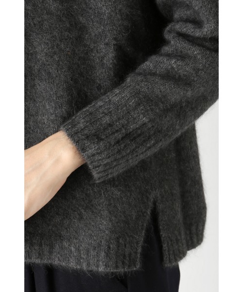 JOURNAL STANDARD（ジャーナルスタンダード）の「Hairy ボートネックプルオーバー#（ニット/セーター・レディース・グレー/アイボリー/キャメル・FREE）」の8枚目の写真