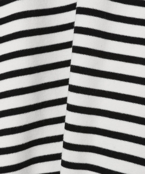 BAYFLOW(ベイフロー)の「2WAYストレッチスムースT(Tシャツ/カットソー・レディース・オフホワイト/ネイビー系/ブラック/ホワイト×ブラック/ブラウン・SMALL/MEDIUM/LARGE)」の21枚目の写真