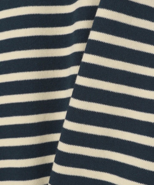 BAYFLOW(ベイフロー)の「2WAYストレッチスムースT(Tシャツ/カットソー・レディース・オフホワイト/ネイビー系/ブラック/ホワイト×ブラック/ブラウン・SMALL/MEDIUM/LARGE)」の12枚目の写真