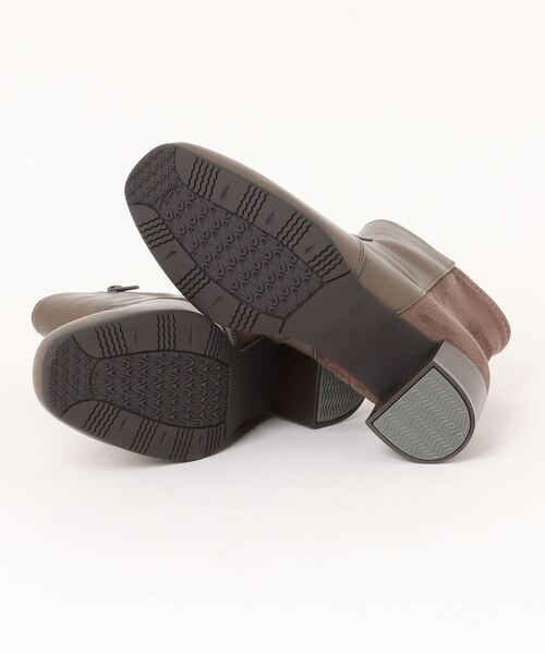 HEAL ME（ヒールミー）の「heal me ヒールミー レディース コンビミドルブーツ【滑りにくい/暖か裏起毛】 224400（ブーツ・レディース・ベージュ/ブラック/ベージュ系その他・23.0cm/22.5cm/24.0cm/23.5cm/25.5cm/25.0cm/24.5cm）」の6枚目の写真