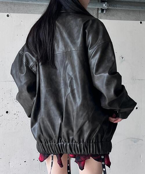 Figments(フィグメンツ)の「ヴィンテージ合皮ジャケット(ブルゾン・レディース・ブラック系その他・LARGE/X-LARGE)」の15枚目の写真