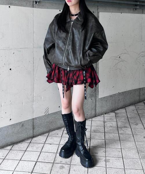 Figments(フィグメンツ)の「ヴィンテージ合皮ジャケット(ブルゾン・レディース・ブラック系その他・LARGE/X-LARGE)」の16枚目の写真