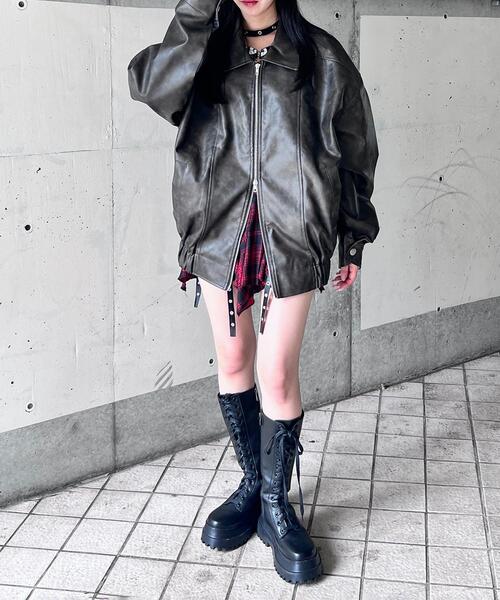 Figments(フィグメンツ)の「ヴィンテージ合皮ジャケット(ブルゾン・レディース・ブラック系その他・LARGE/X-LARGE)」の17枚目の写真