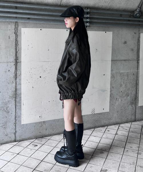 Figments(フィグメンツ)の「ヴィンテージ合皮ジャケット(ブルゾン・レディース・ブラック系その他・LARGE/X-LARGE)」の20枚目の写真