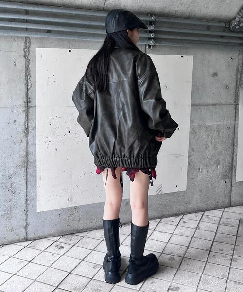 Figments(フィグメンツ)の「ヴィンテージ合皮ジャケット(ブルゾン・レディース・ブラック系その他・LARGE/X-LARGE)」の21枚目の写真