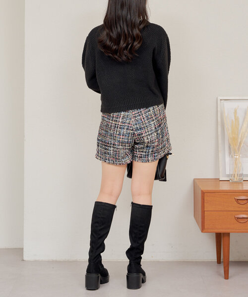 Remind me and forever(リマインドミーアンドフォーエバー)の「ワイドウエストショートパンツ(その他パンツ・レディース・スミクロ/その他/ブラック・FREE)」の11枚目の写真